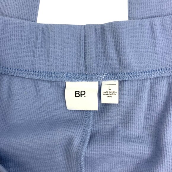 BP Organic Cotton Blend Flare Leg Knit Lounge Pant Blue Size Large NWOT - Picture 3 of 6
